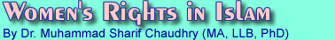 Women's Rights in Islam by Dr. Muhammad Sharif Chaudhry